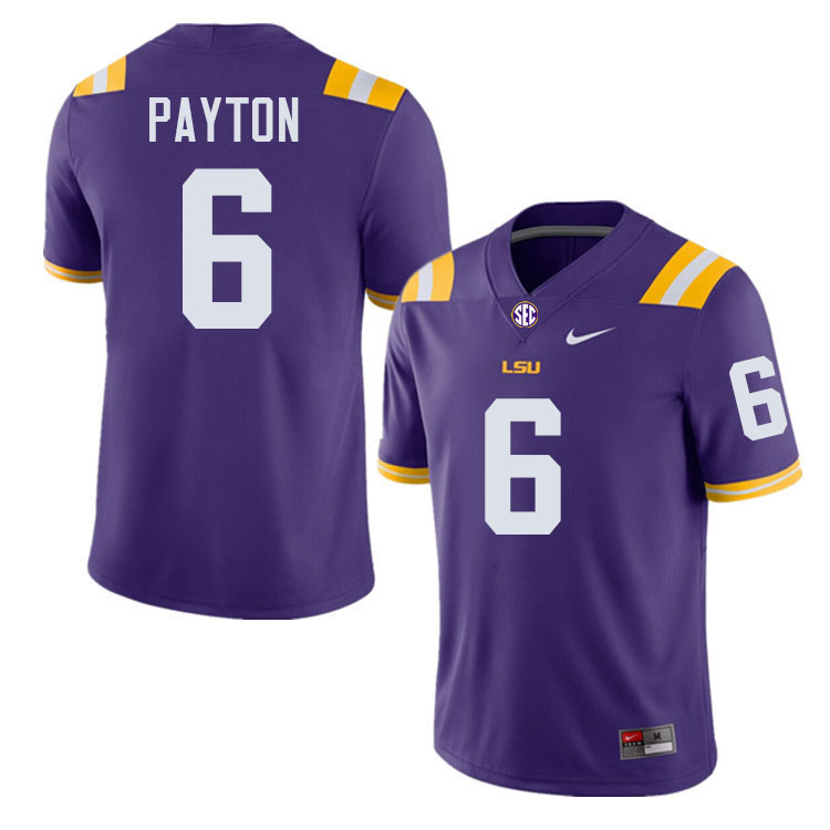 #6 Patrick Payton LSU Tigers Jersey,Louisiana State University Tigers Football Jersey-Purple